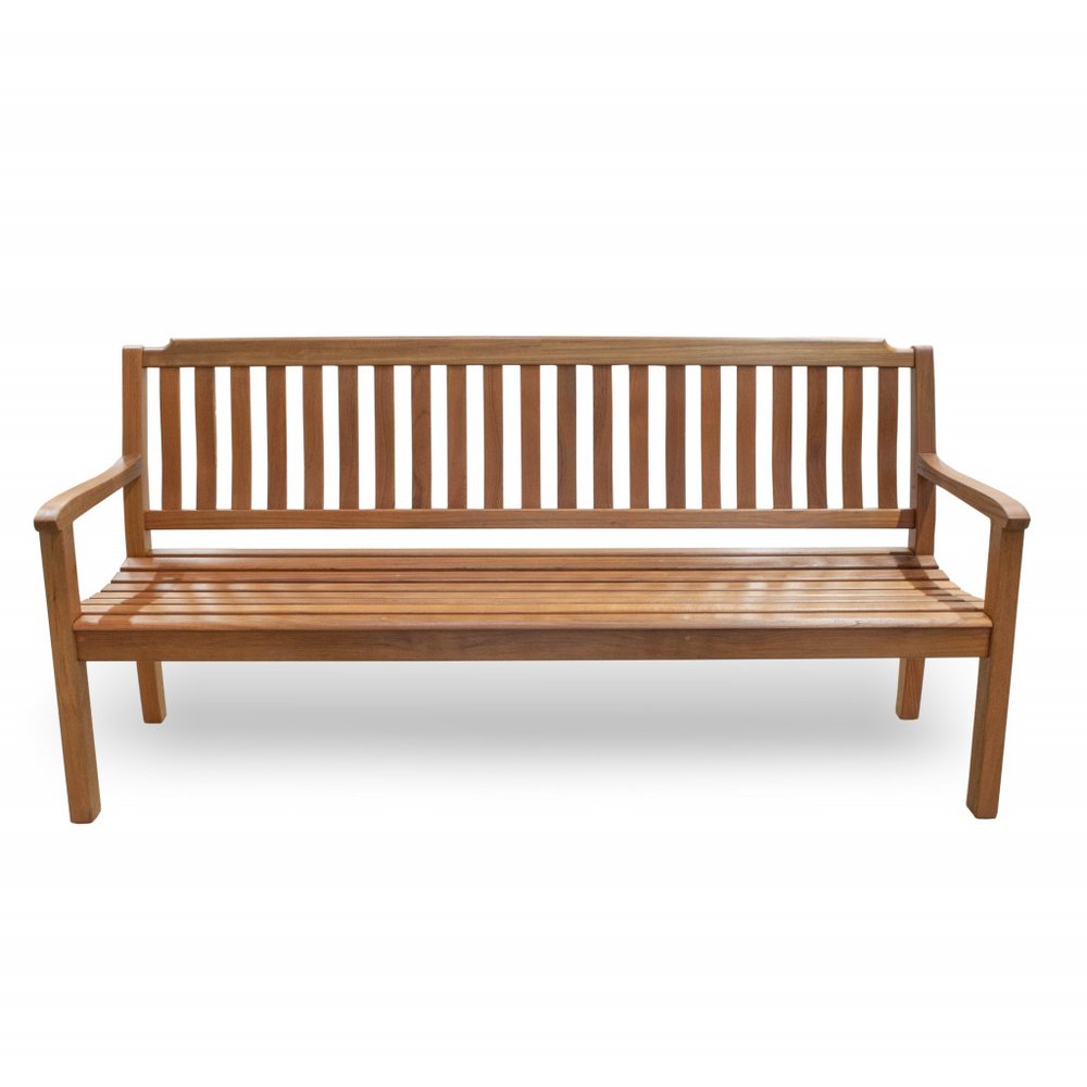 72-inch solid teak outdoor garden bench