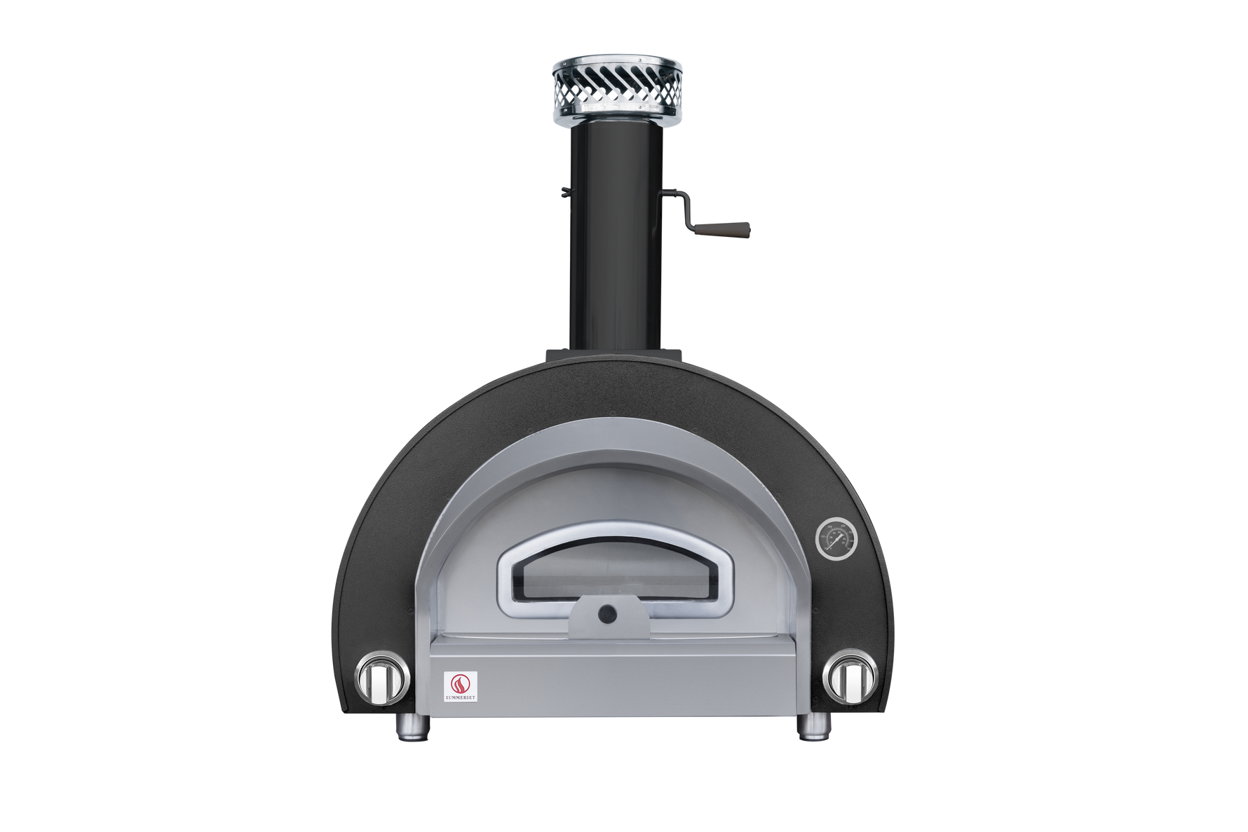 Summerset Hybrid LP outdoor pizza oven main view stainless steel construction