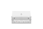 Summerset Quest 42-inch grill closed hood front view stainless steel BBQ