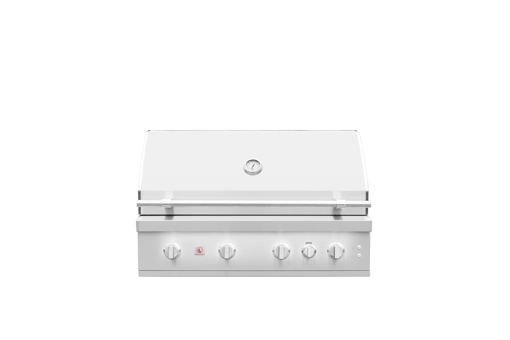 Summerset Quest 42-inch grill closed hood front view stainless steel BBQ