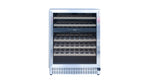 Summerset 24-inch outdoor rated dual-zone wine cooler front view stainless steel built-in