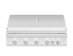 Summerset Sizzler PRO 40-inch LP grill closed hood angle view stainless steel