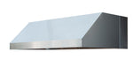 Summerset 60-inch vent hood angle view stainless steel construction