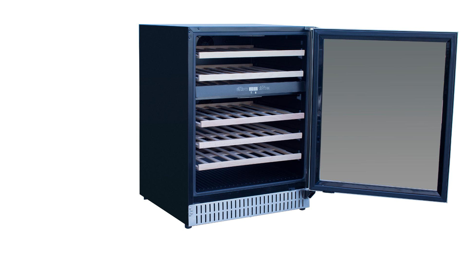 Summerset wine cooler angle view open empty interior