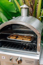 Summerset outdoor freestanding oven stainless steel side panel construction