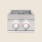 Summerset Pro Double Side Burner LP — red illuminated