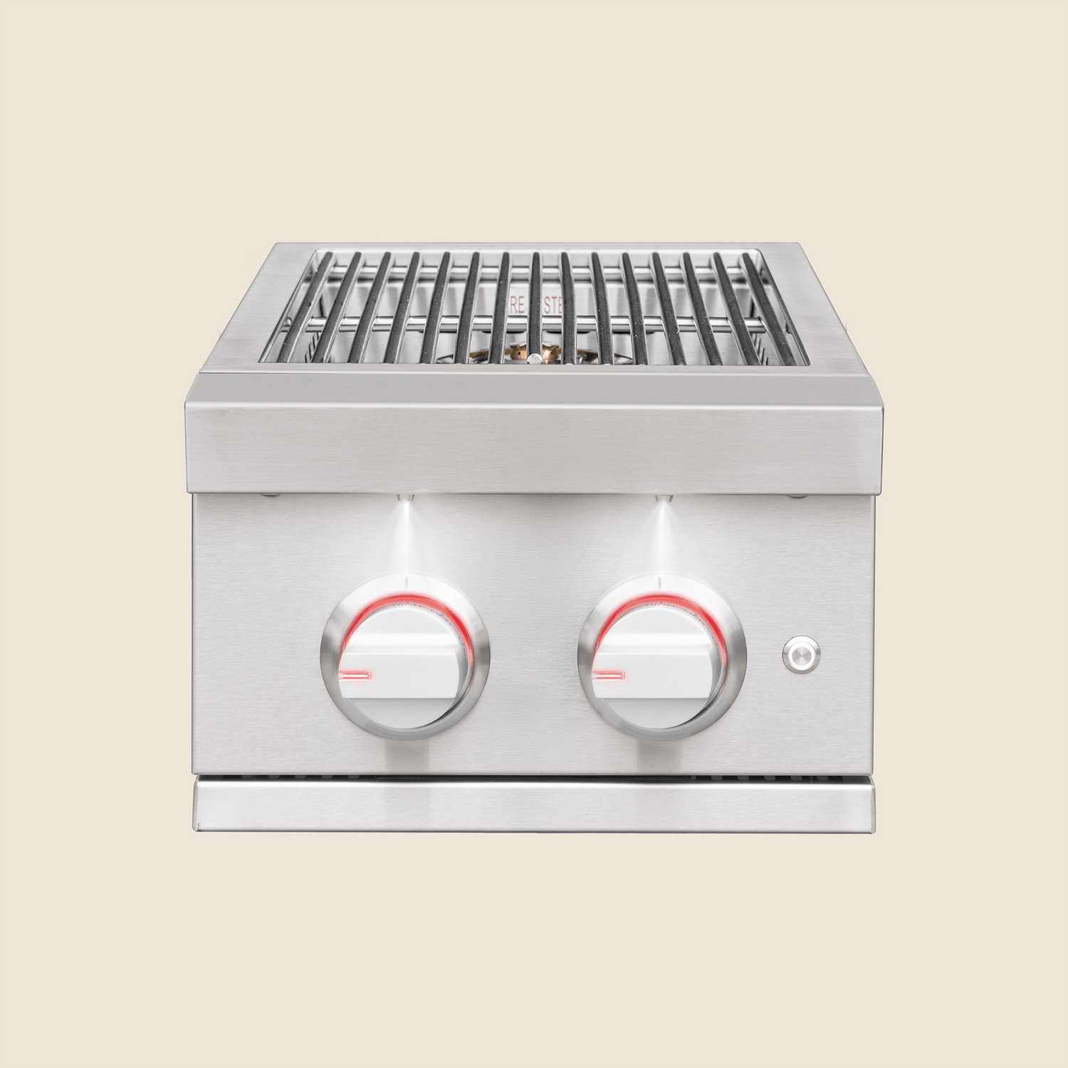 Summerset Pro Double Side Burner LP — red illuminated