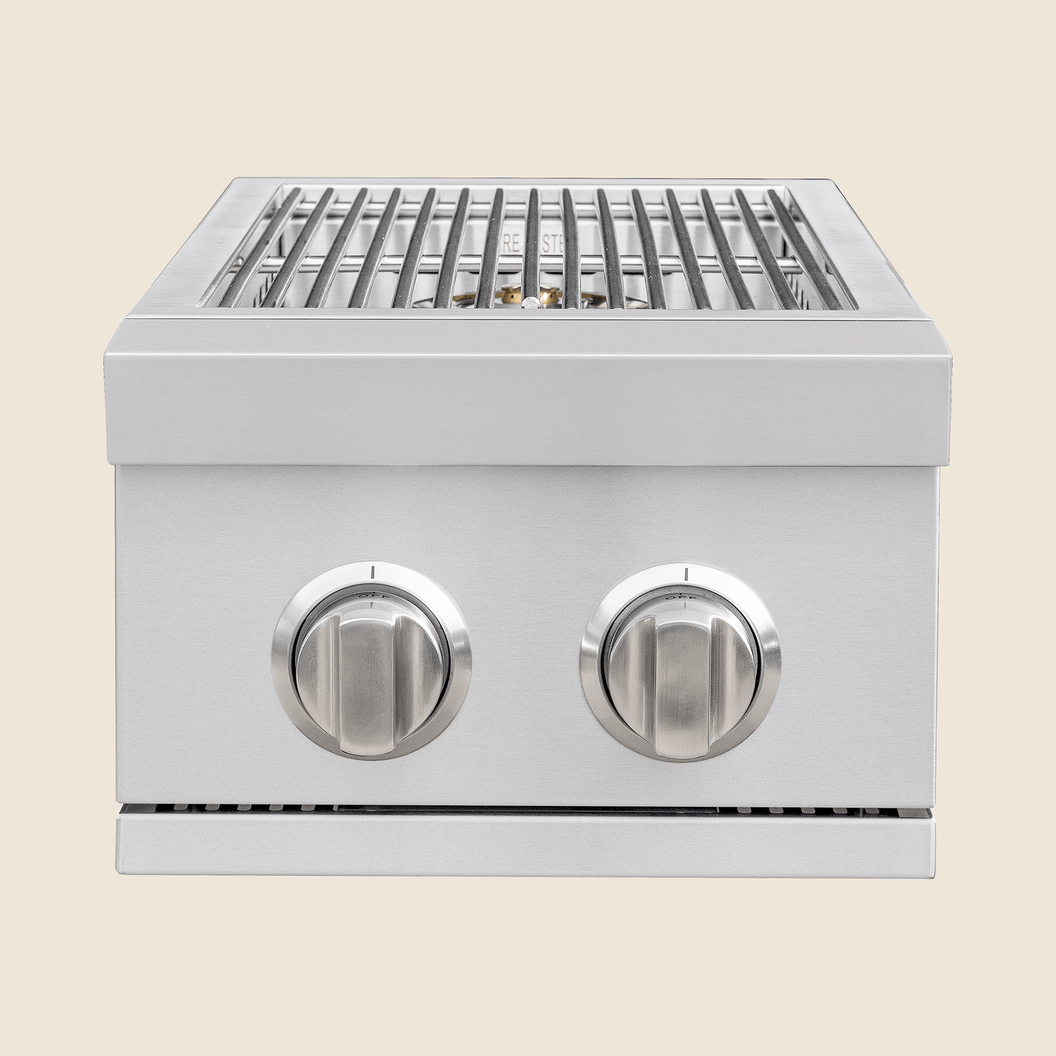Summerset Double Side Burner — 2-burner stainless drop-in for BBQ islands