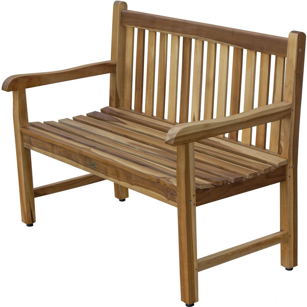 HomeRoots 26-inch teak garden bench - alternate view 3