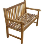 HomeRoots 26-inch teak garden bench - alternate view 4