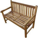 HomeRoots 26-inch teak garden bench - alternate view 5