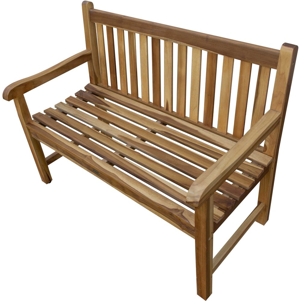 HomeRoots 26-inch teak garden bench - alternate view 5