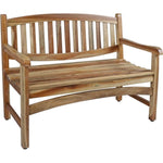 HomeRoots 26-inch teak garden bench - alternate view 3