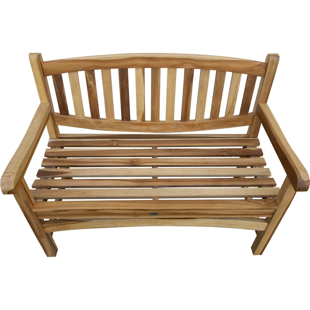 HomeRoots 26-inch teak garden bench - alternate view 2