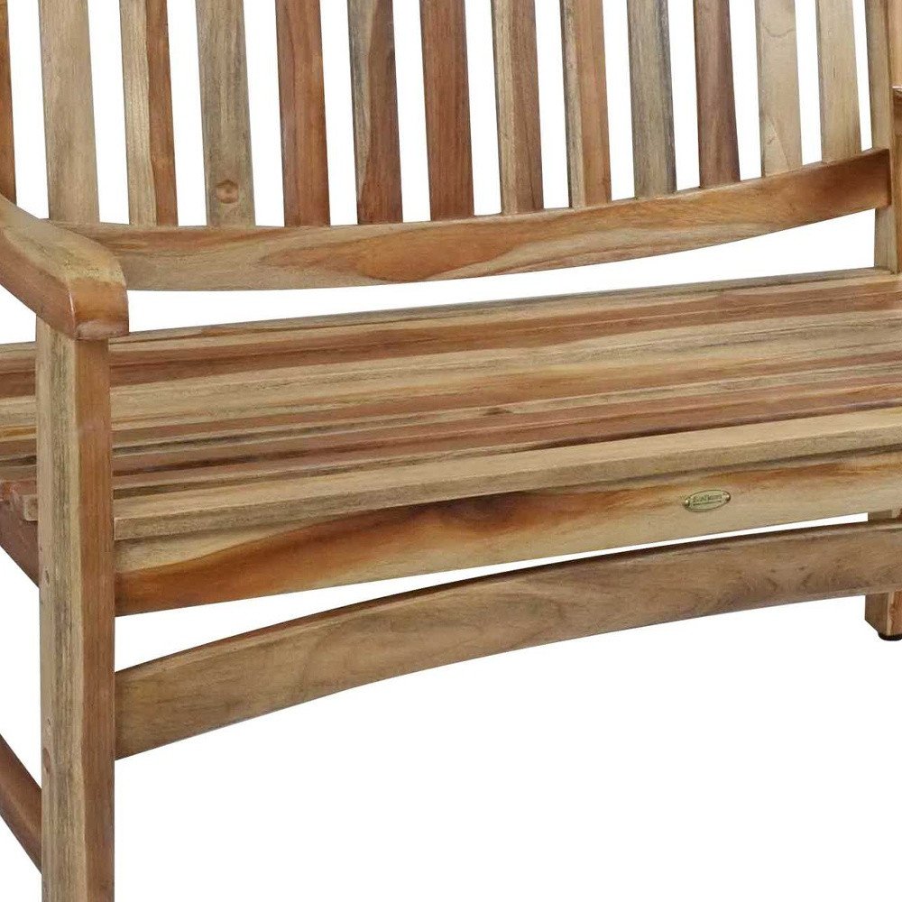 HomeRoots 26-inch teak garden bench - alternate view 5