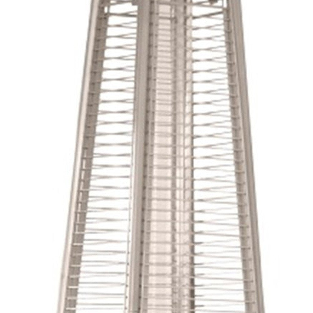 HomeRoots brown steel pyramid patio heater - alternate view 2