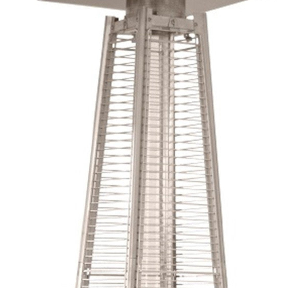 HomeRoots brown steel pyramid patio heater - alternate view 3