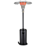 HomeRoots black steel standing pole patio heater - alternate view 2