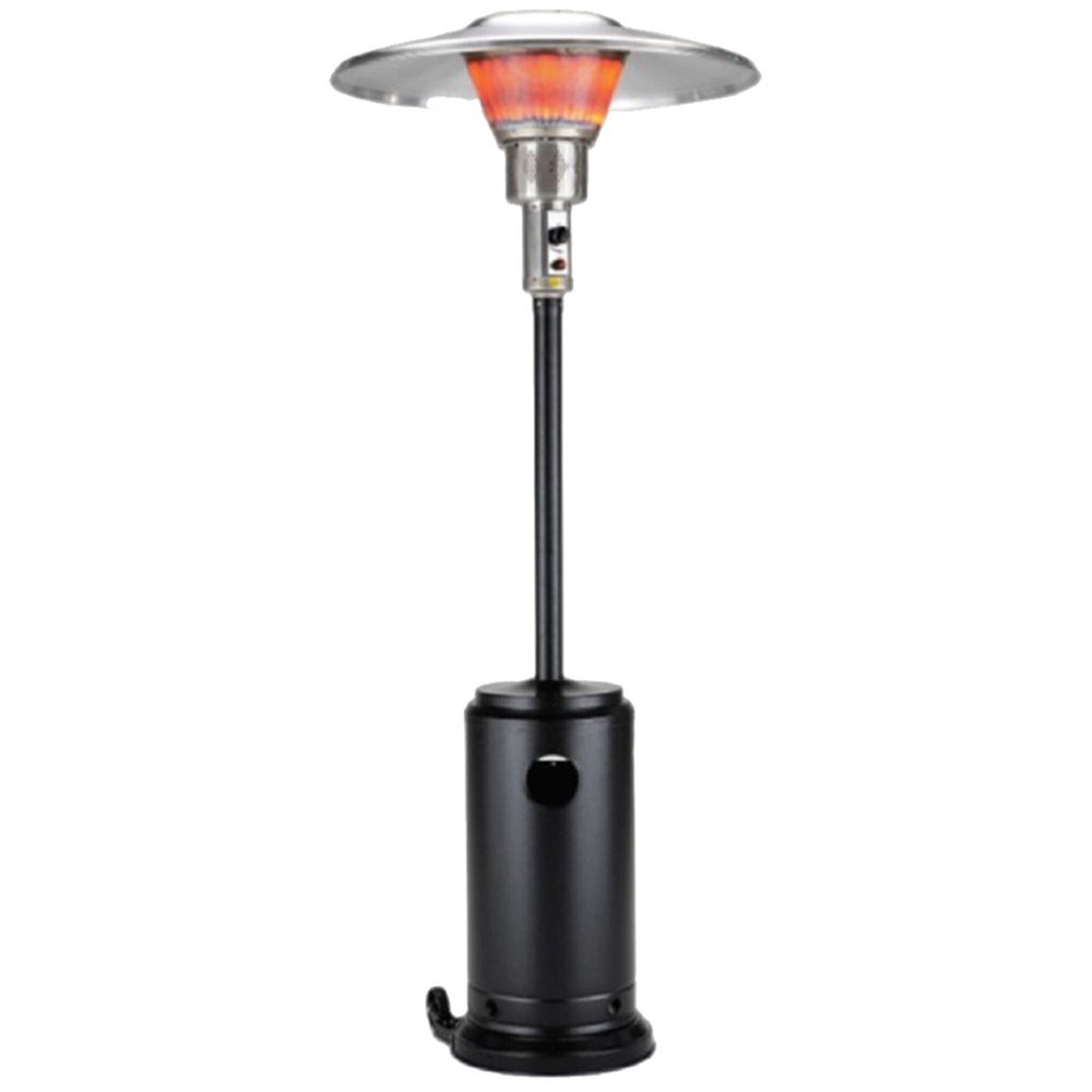 HomeRoots black steel standing pole patio heater - alternate view 2