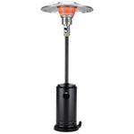 HomeRoots black steel standing pole patio heater - alternate view 3