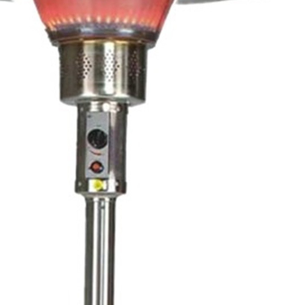HomeRoots silver steel standing pole patio heater - alternate view 4
