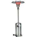 HomeRoots silver steel standing pole patio heater - alternate view 3