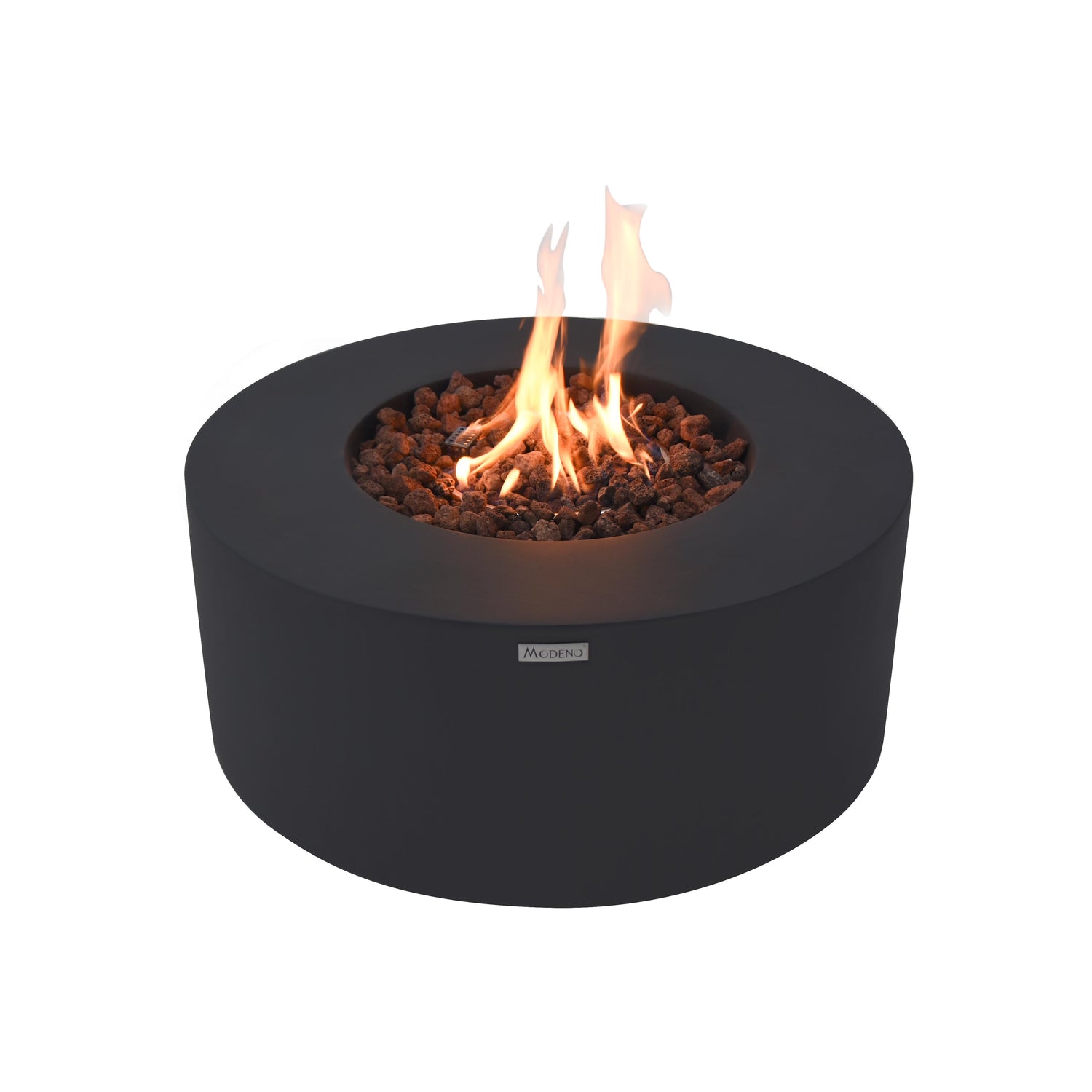 Modeno Venice 34 inch Concrete Fire Table in Dark Gray