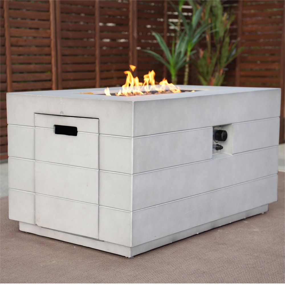 HomeRoots 28-inch aluminum NG fire pit table - alternate view 4