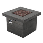 HomeRoots 32-inch gray steel propane fire pit - alternate view 4