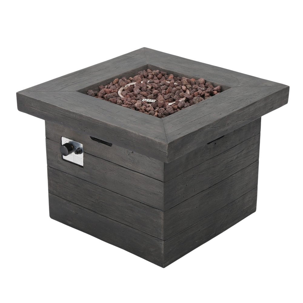 HomeRoots 32-inch gray steel propane fire pit - alternate view 4
