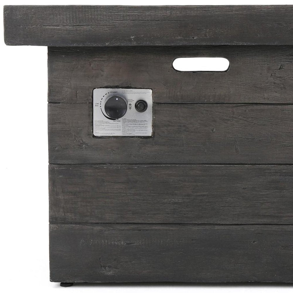 HomeRoots 32-inch gray steel propane fire pit - alternate view 3