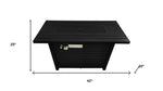 HomeRoots 42-inch black steel propane fire pit - alternate view 4