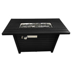 HomeRoots 42-inch black steel propane fire pit - alternate view 2