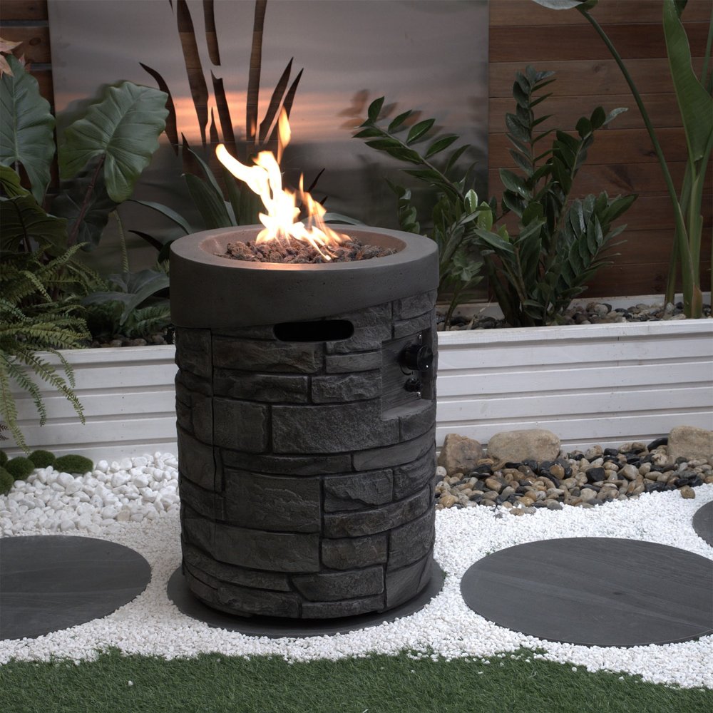 HomeRoots 26-inch magnesium oxide fire pit - alternate view 4