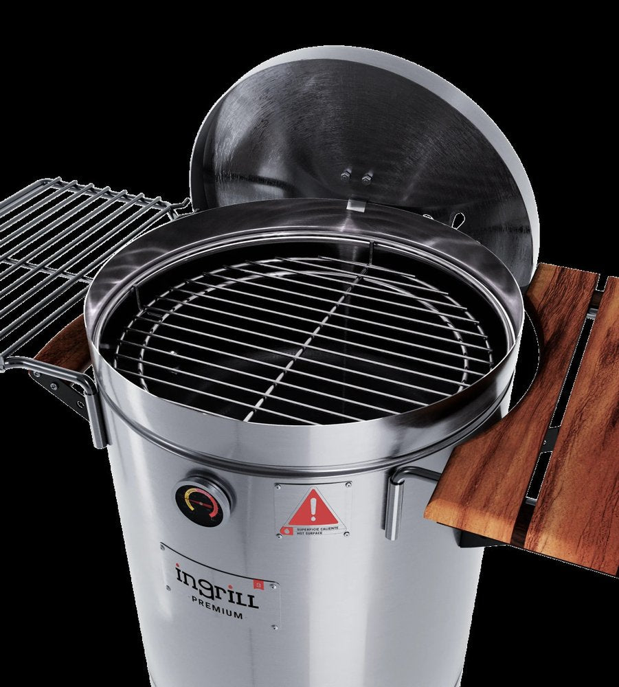 29" X 18" Silver Stainless Steel Portable Smoker Barrel