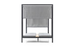 HomeRoots 64-inch gray aluminum outdoor gazebo - hero