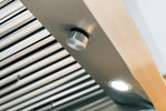 Summerset vent hood lighting and 3-speed control panel detail