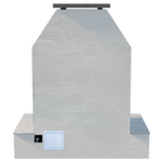 Cal Flame Key West FRP-905-3 outdoor gas fireplace back view with access panel
