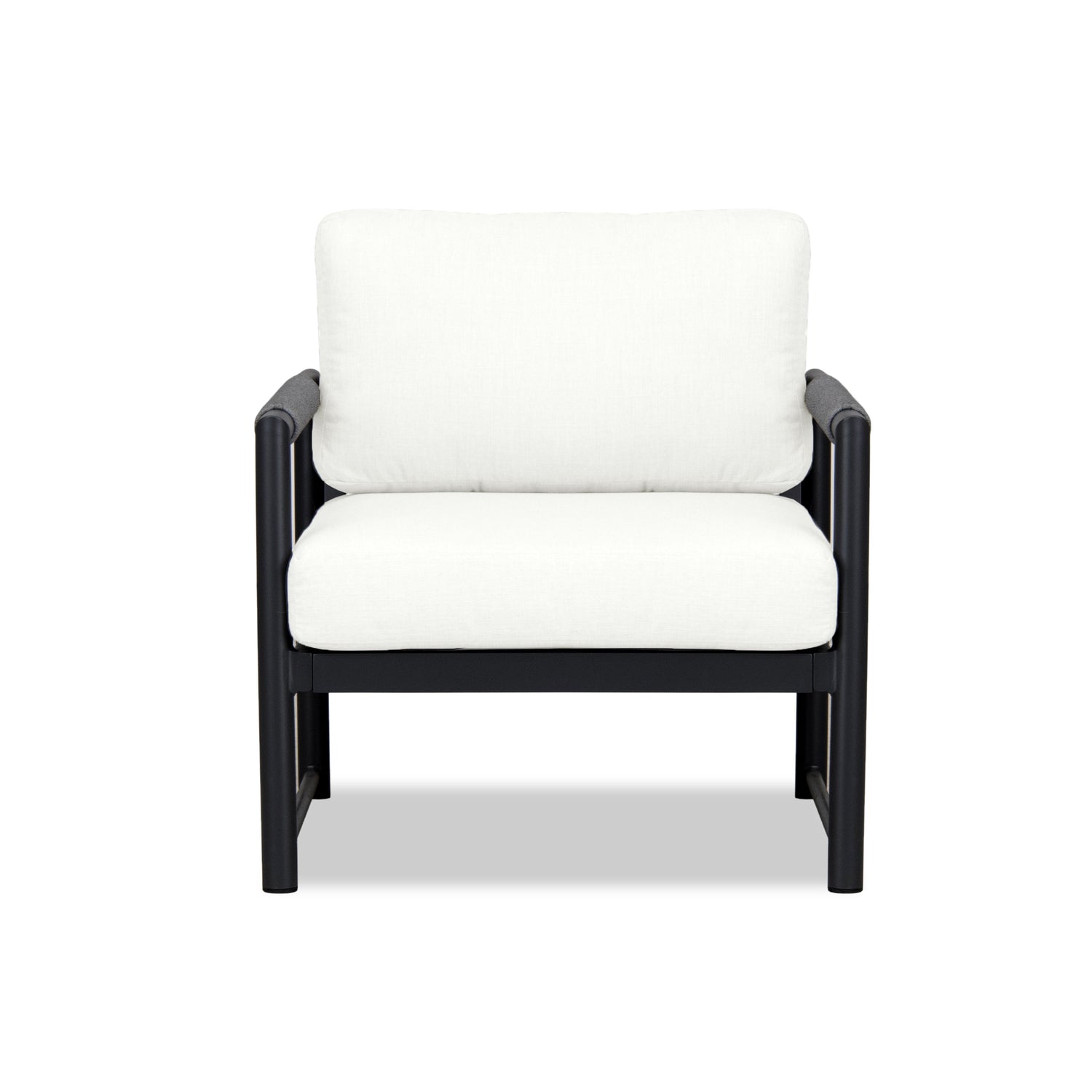 Alto Club Chair in Black / Canvas Natural