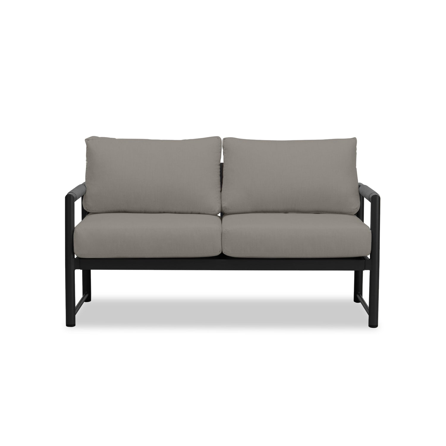Alto Loveseat in Black / Canvas Charcoal