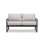 Alto Loveseat in Black / Cast Silver