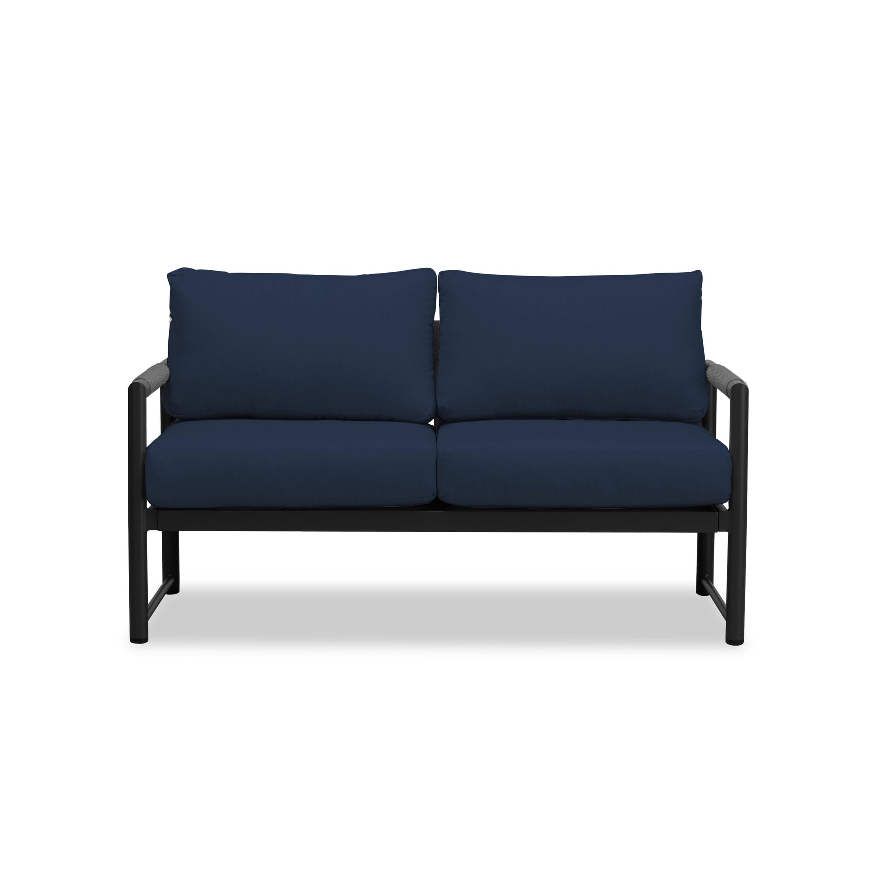 Alto Loveseat in Black / Spectrum Indigo
