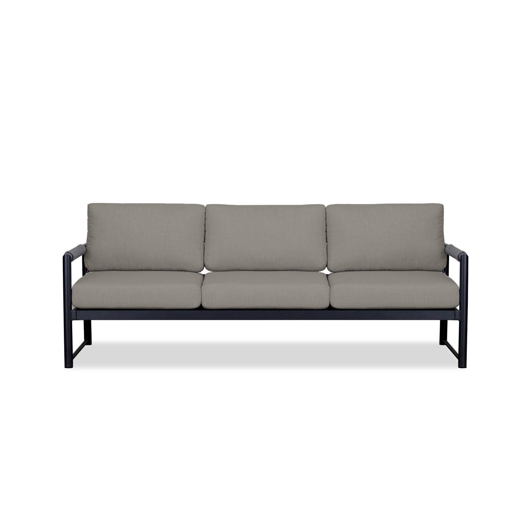 Alto Sofa in Black / Canvas Charcoal