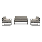 Alto 3-Piece Loveseat Set Slate Canvas Charcoal