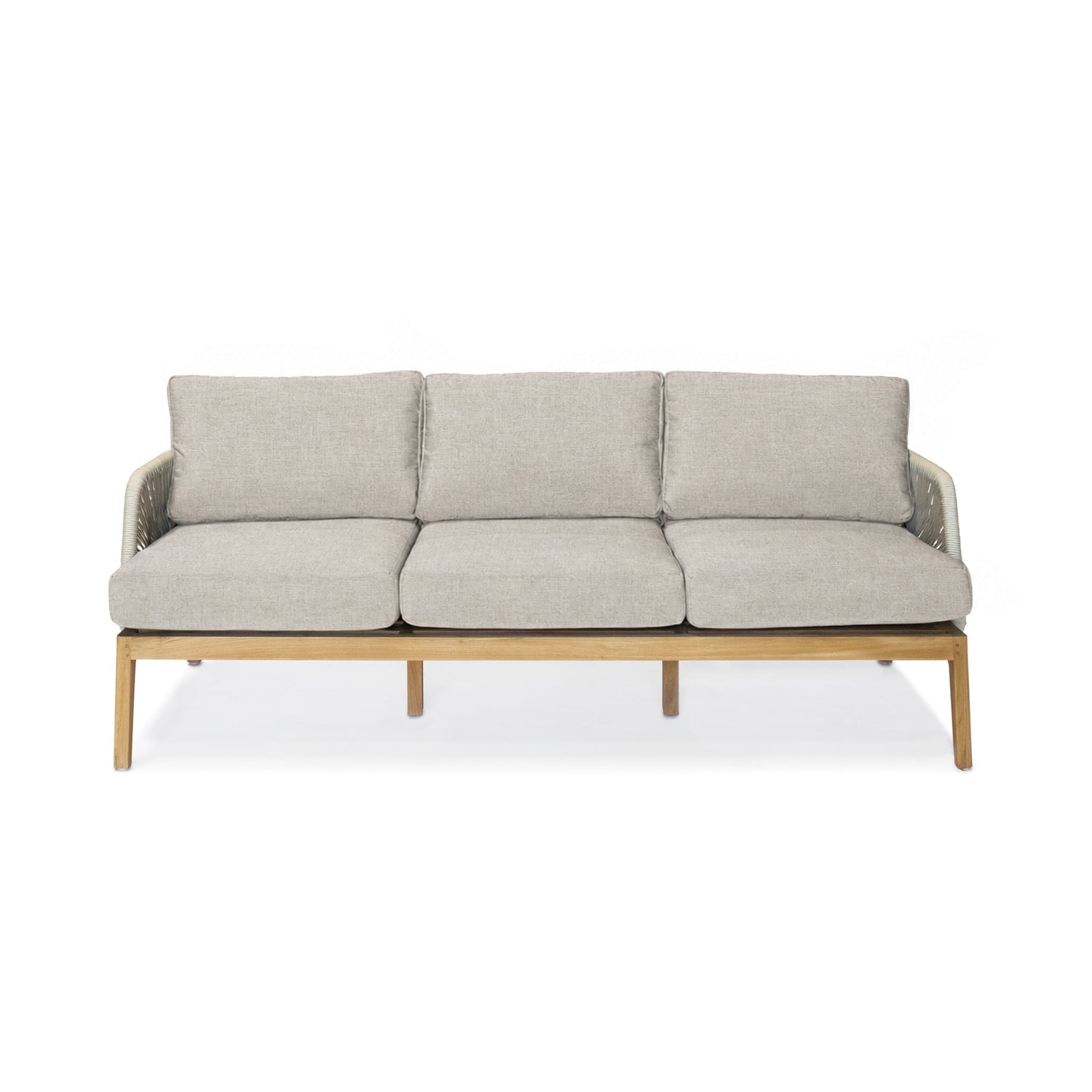 Harmonia Living Amadora Teak Sofa Canvas Charcoal