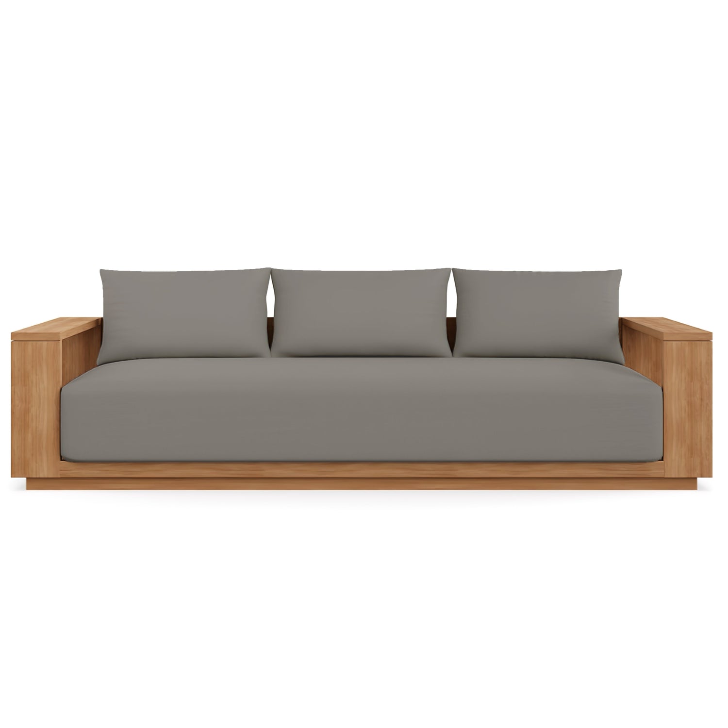 Beja Luxe Teak Sofa in Canvas Charcoal
