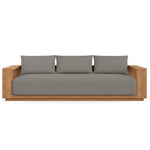 Beja Luxe Teak Sofa in Canvas Charcoal