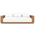 Beja Luxe Teak Sofa in Canvas Natural