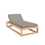 Caldas Oversized Chaise Lounge Canvas Charcoal
