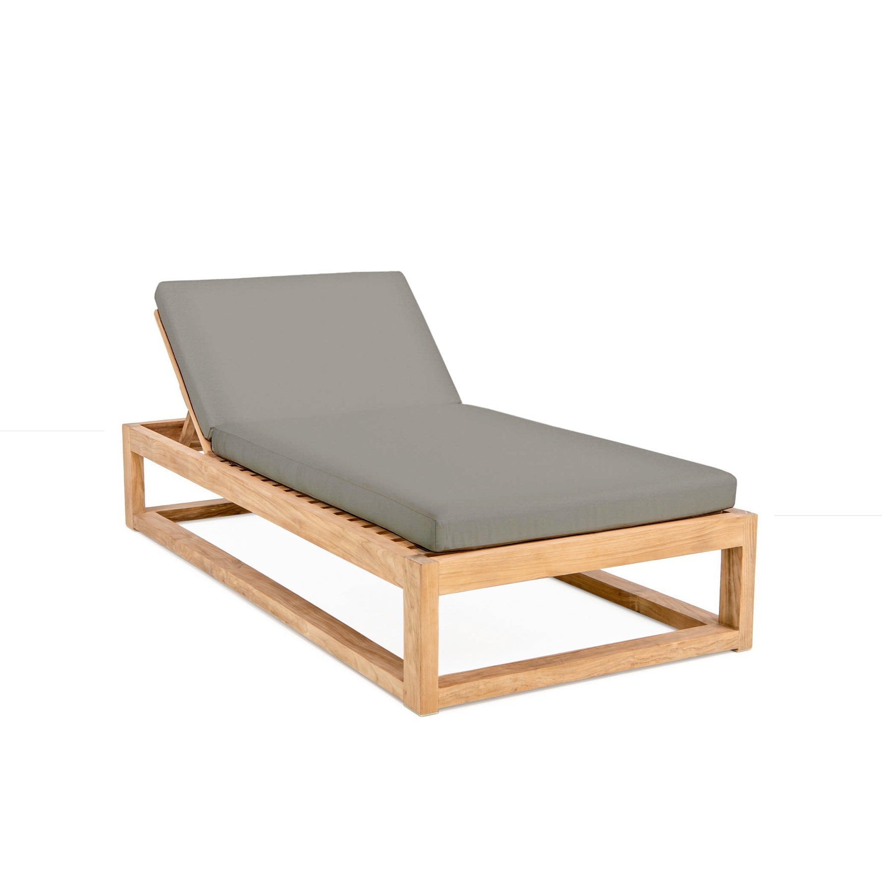 Caldas Oversized Chaise Lounge Canvas Charcoal